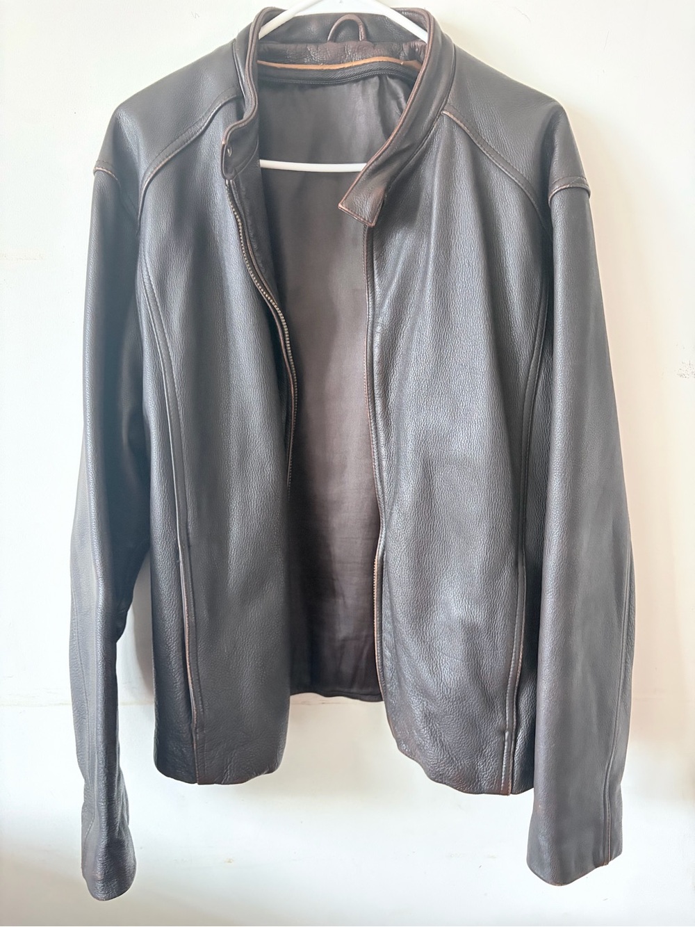 Men's Dark Brown Italian Leather Jacket